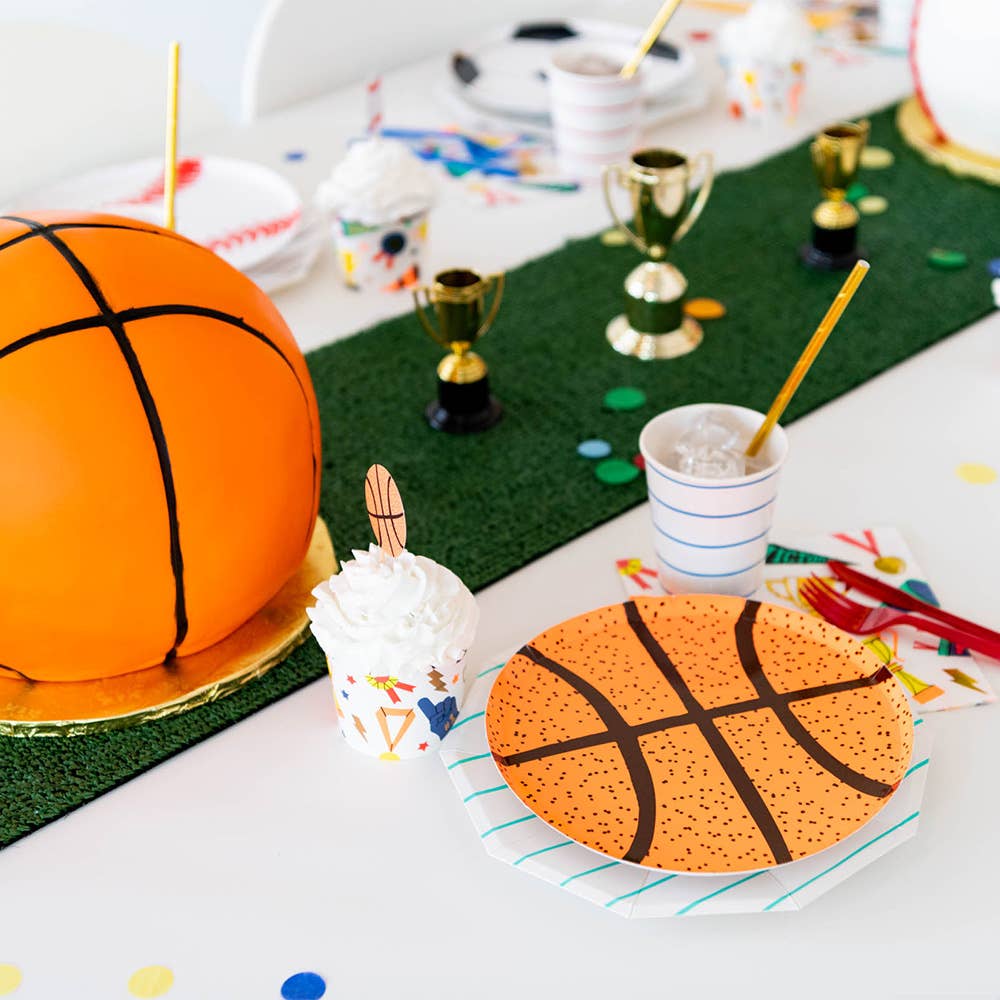 Good Sport Small Basketball Plates - Favorite Little Things Co
