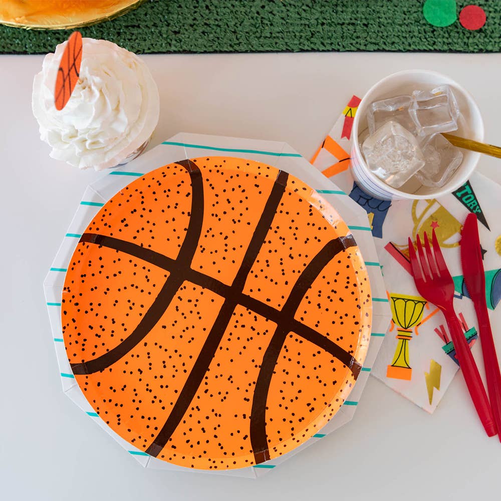 Good Sport Small Basketball Plates - Favorite Little Things Co