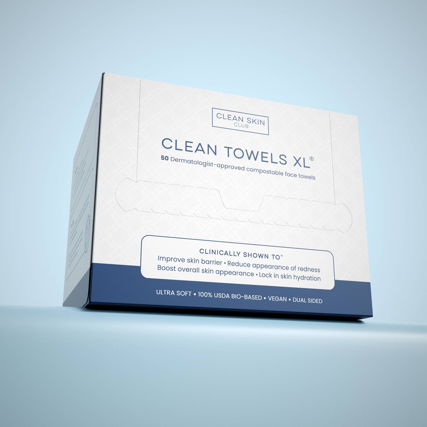 Clean Towels XL, Disposable Face Towels, 50 Count