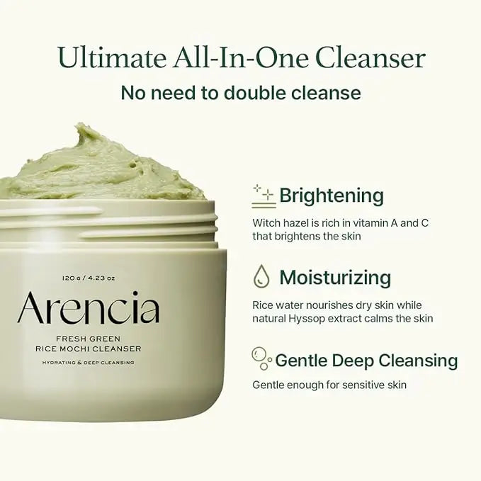 Arencia Rice Mochi Fresh Green Cleanser