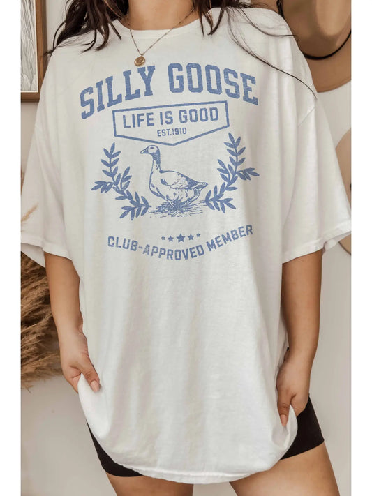 Silly Goose Oversized Graphic Tee