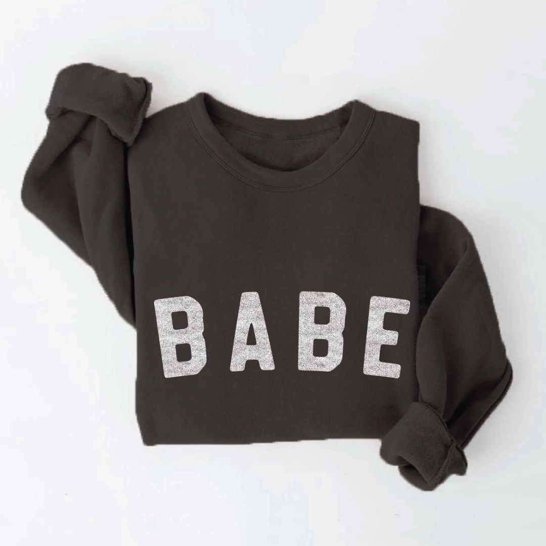 Black and white women's sweatshirt hot sale