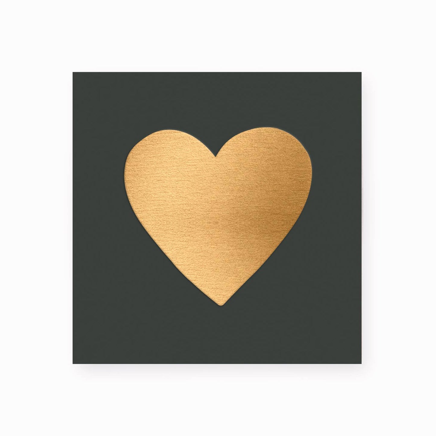 Small Match Box: Embossed Gold Heart - Favorite Little Things