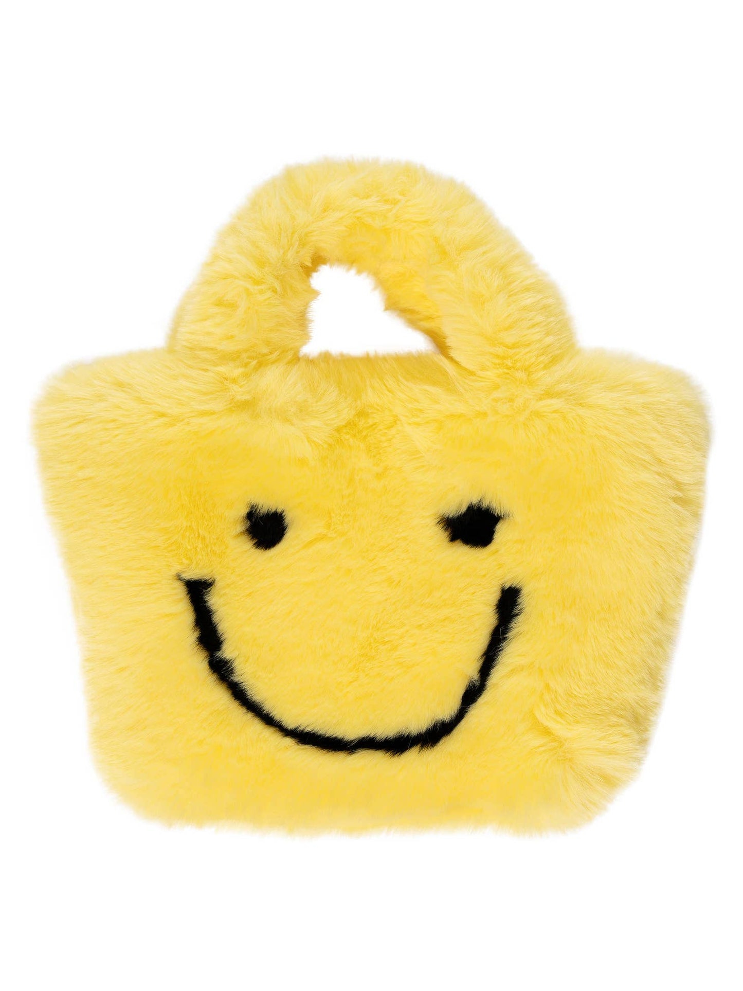 Faux Fur Fuzzy Smiley Face Purses for Kids - Favorite Little Things Co