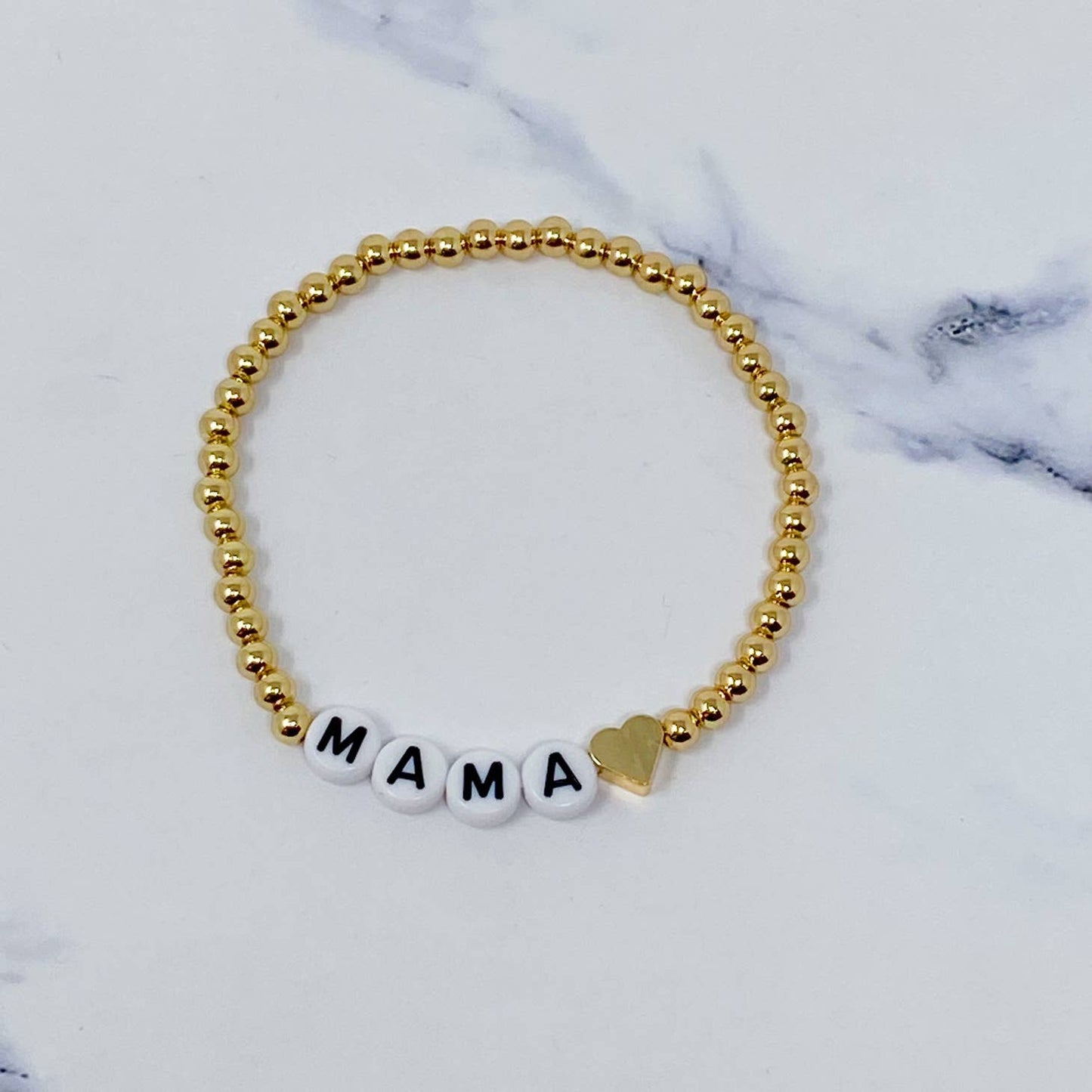Heart My Mama Stretch Bracelet