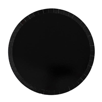 Shade Collection Onyx Paper Plates, available in 2 sizes - Favorite Little Things