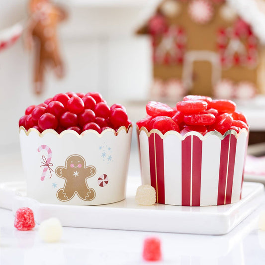 Foiled Gingerbread Jumbo Food Cups - Favorite Little Things Co