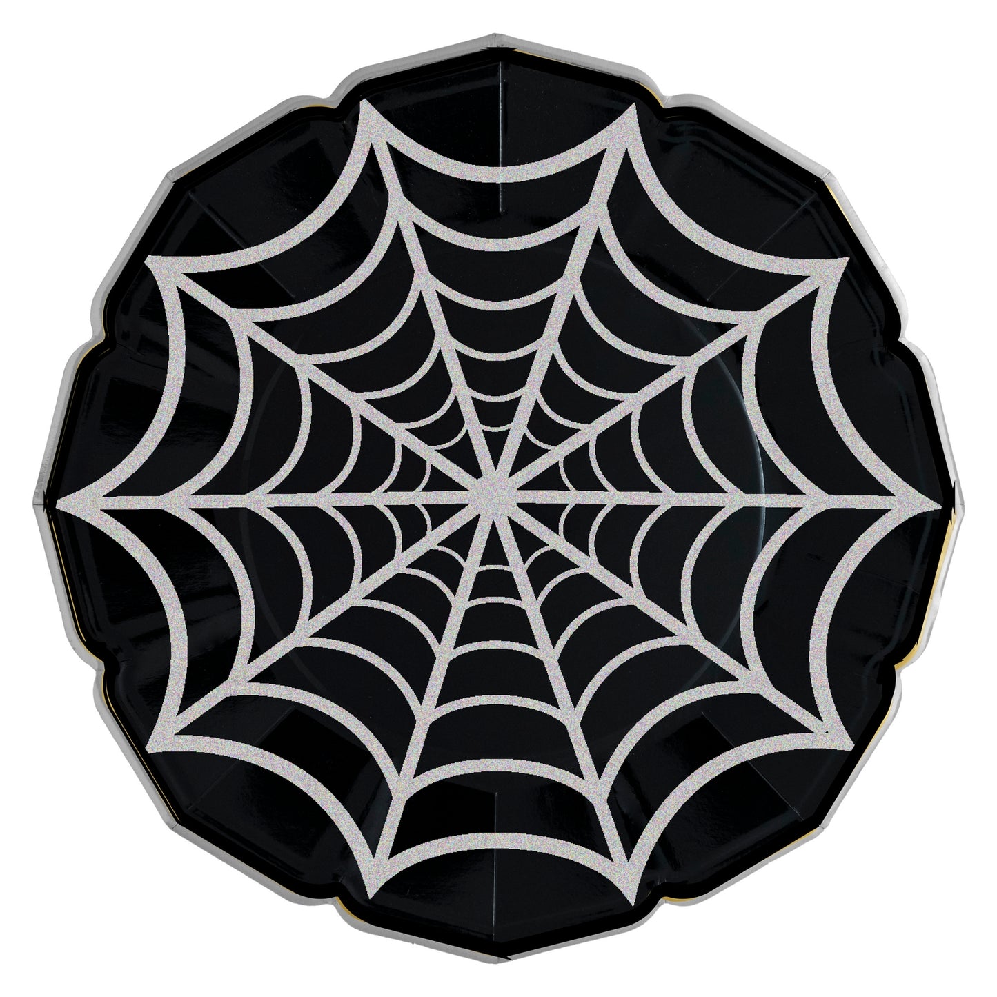 Black Halloween Web Dinner Plates - Favorite Little Things Co