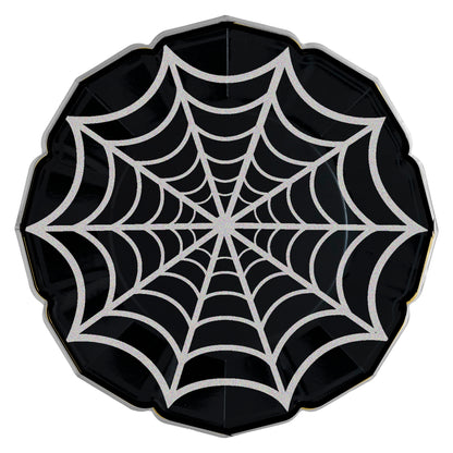 Black Halloween Web Dinner Plates - Favorite Little Things Co