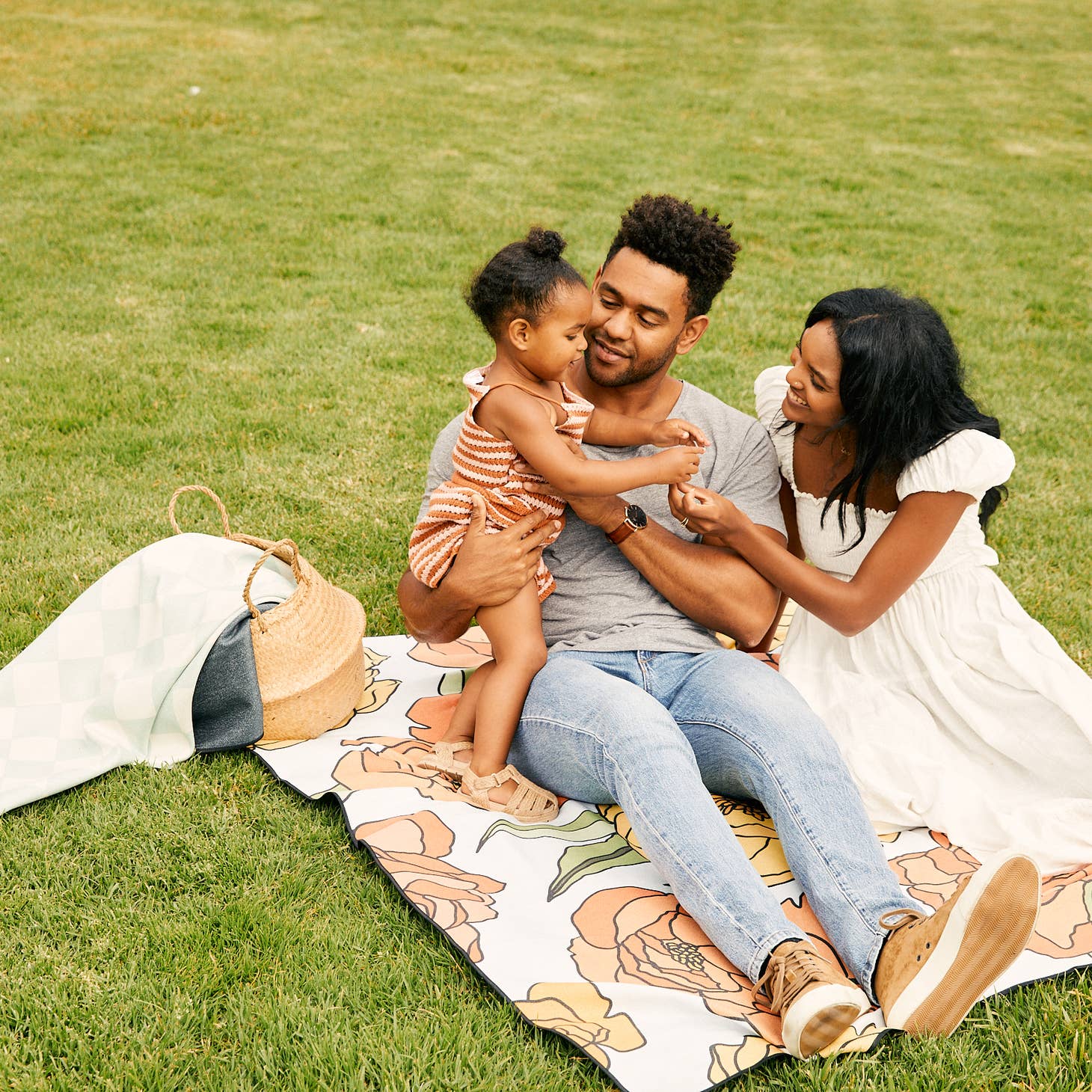 Black Stripes Beach and Picnic Blanket - Favorite Little Things Co