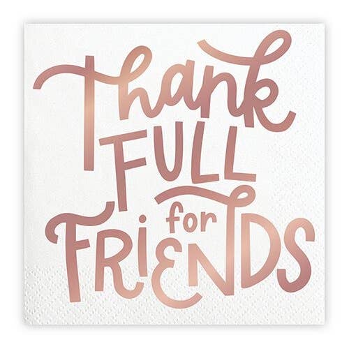 Thankful Friends Cocktail Napkins