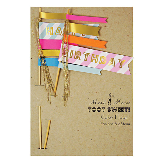 Birthday Flag Cake Toppers - Favorite Little Things Co