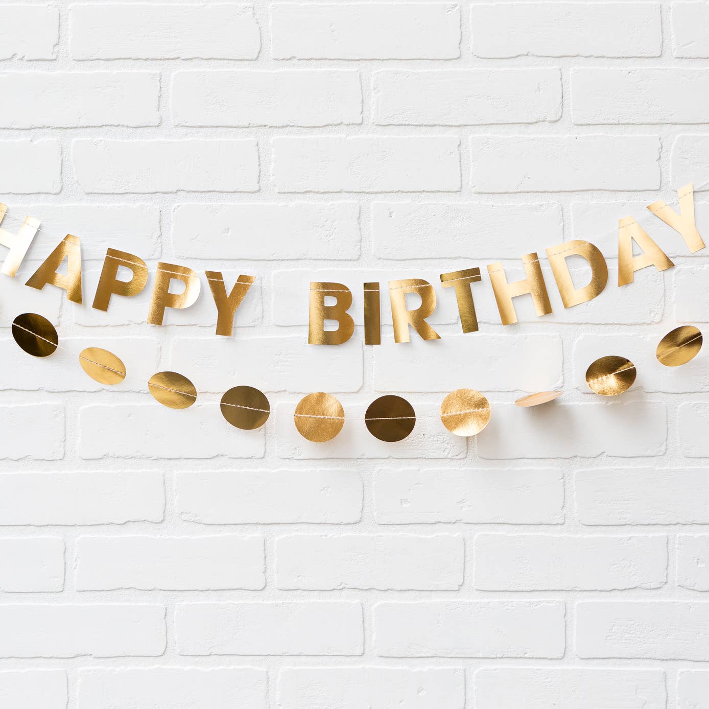 Basic Gold Happy Birthday Banner - Favorite Little Things Co