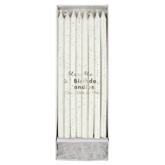 Silver Glitter Candles - Favorite Little Things 