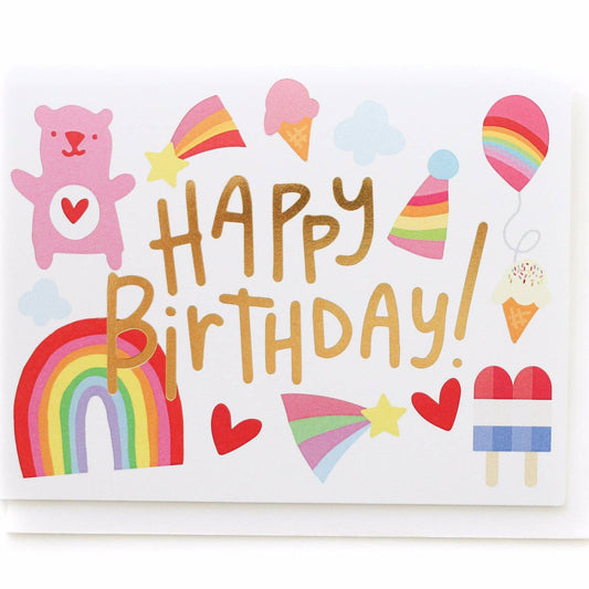 1980'S Happy Birthday Greeting Card - Favorite Little Things Co