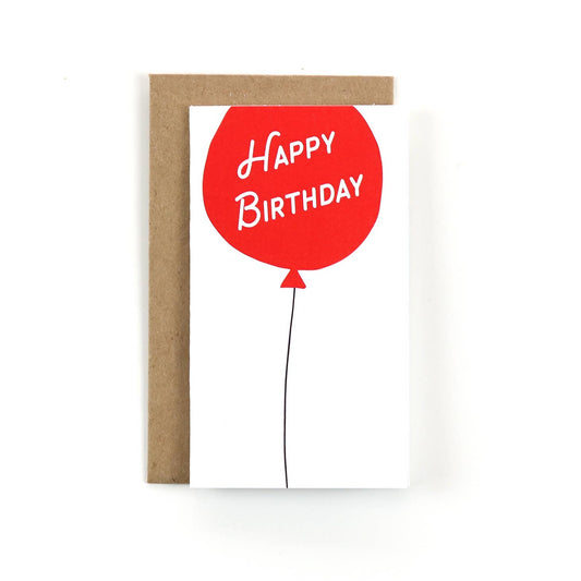Birthday Balloon - Mini Card - Favorite Little Things Co