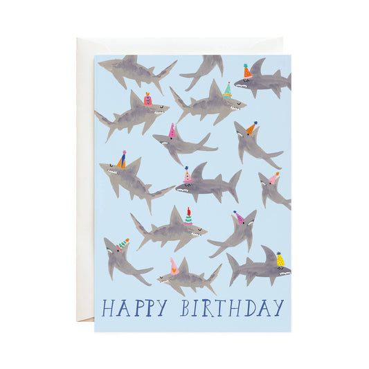 Shark Birthday Hat Card | Favorite Little Things