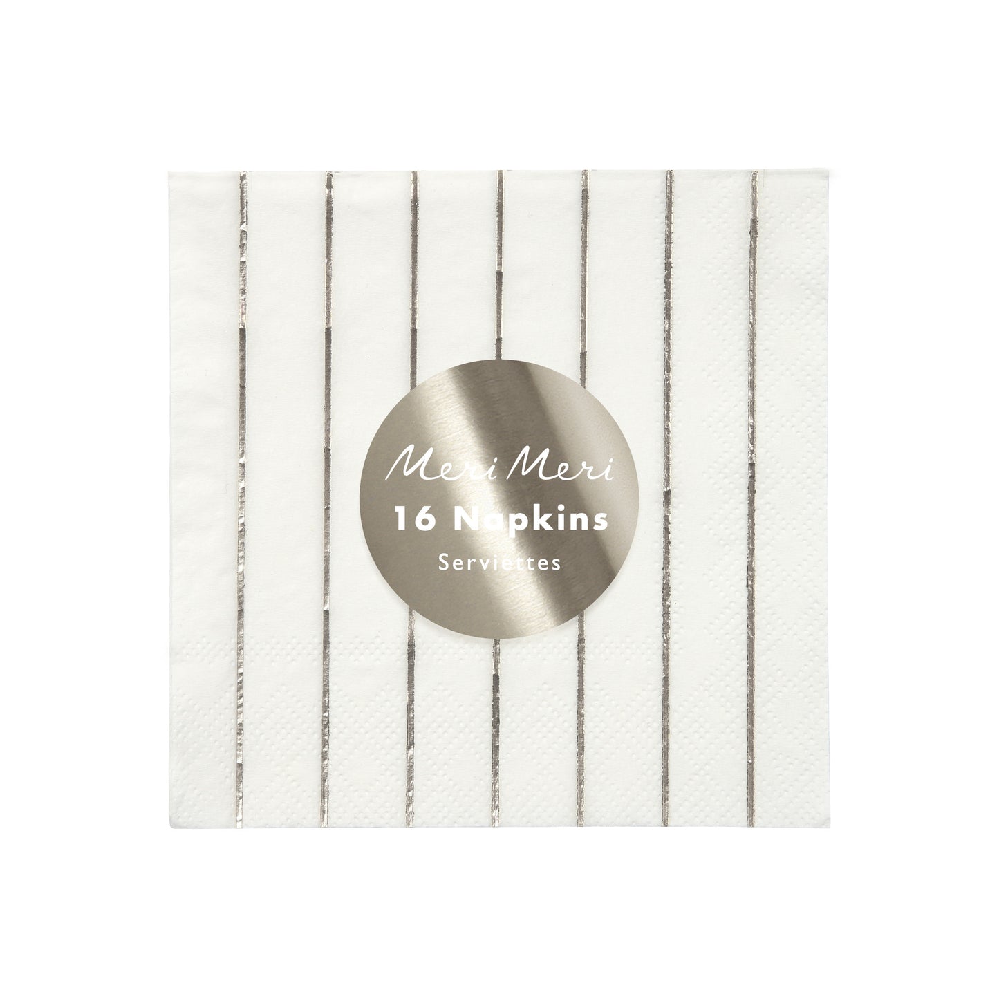 Silver Stripe Cocktail Napkins - Favorite Little Things