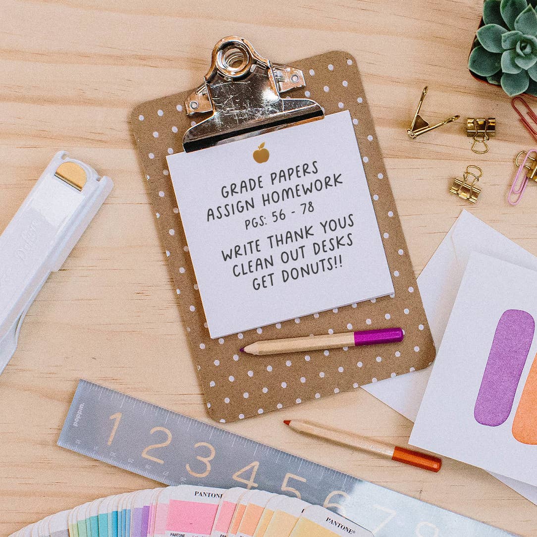 Charm Pad Note Apple Charmpad Gold – Favorite Little Things Co