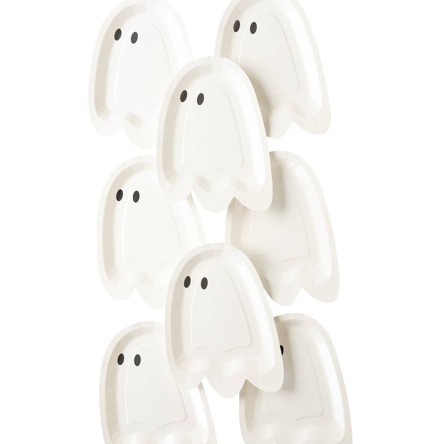 Hey Pumpkin Ghost Shaped Paper Plates