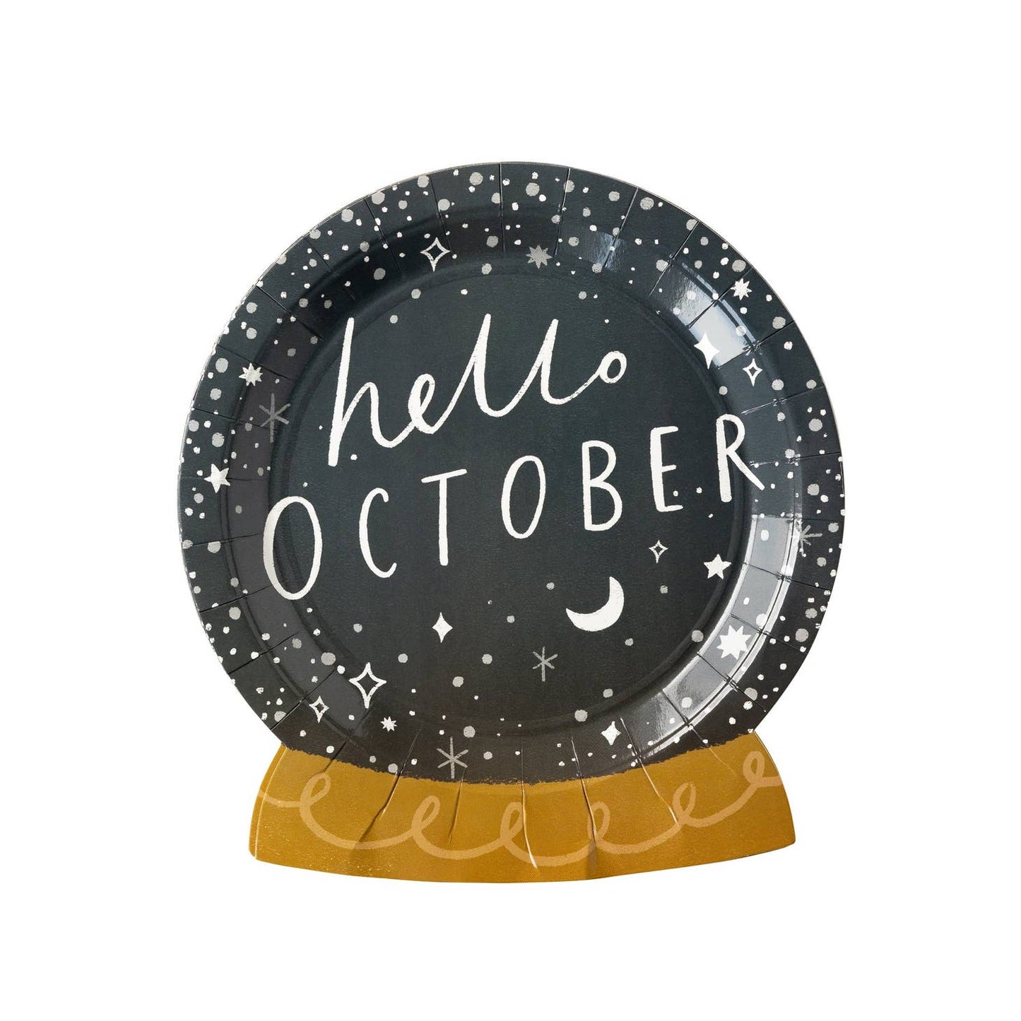 Hello october plates