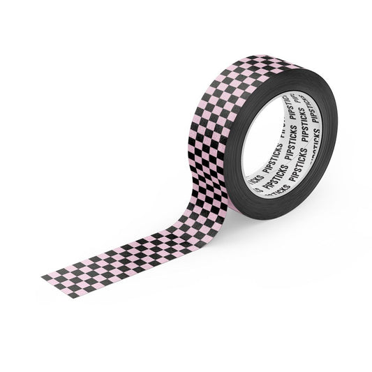 Pink Up the Check Washi Tape