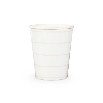 Frenchie Striped Blush Cups - Favorite Little Things Co