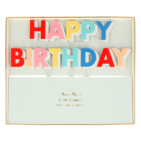 Happy Birthday Acrylic Topper - Favorite Little Things Co