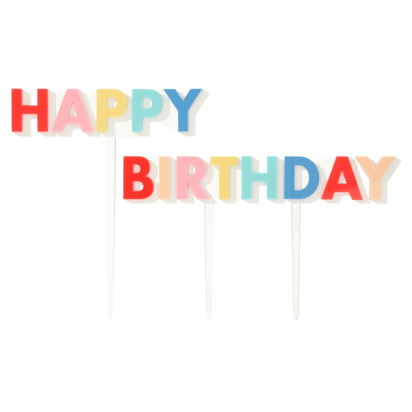 Happy Birthday Acrylic Topper - Favorite Little Things Co