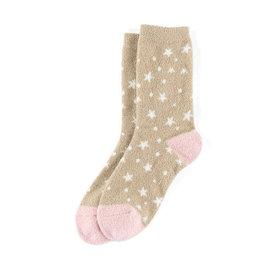 Stella Adult Size Socks, Taupe