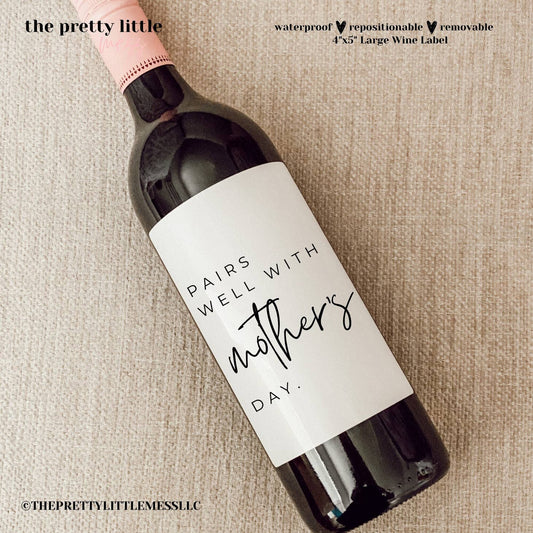 Mother's Day Wine Labels - Multiple Options