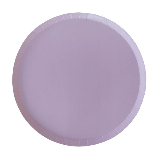 Disposable Paper Plates in a lovely lavender shade, available in 2 sizes - Favorite Little Things
