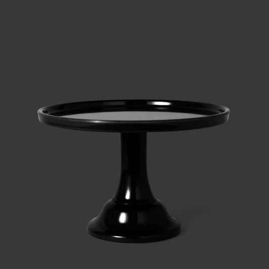 Melamine Cake Stand Medium - Ink Black