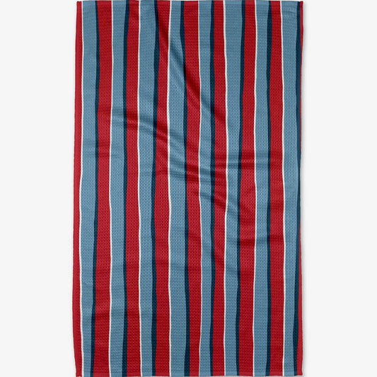 Geometry Star Spangled Stripes Kitchen Tea Towel - Favorite Little Things Co