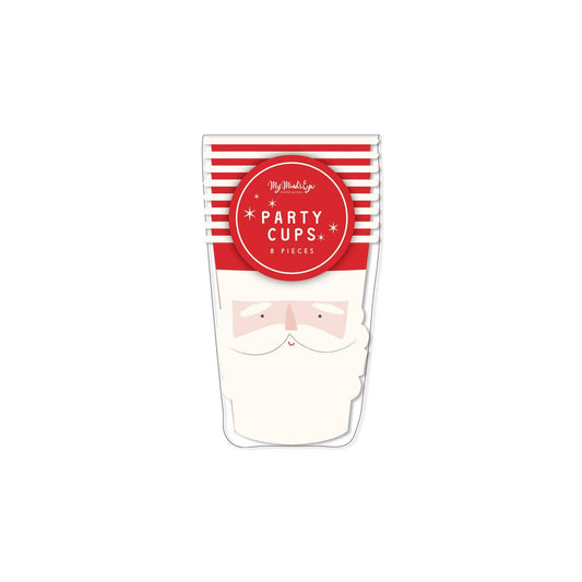 Believe Santa Face with Handle Paper Party Cups - Favorite Little Things Co