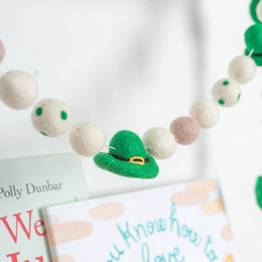 Leprechaun St. Patrick’S Hat Felt Garland