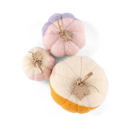 New Harvest Set of 3 Assorted Pumpkins