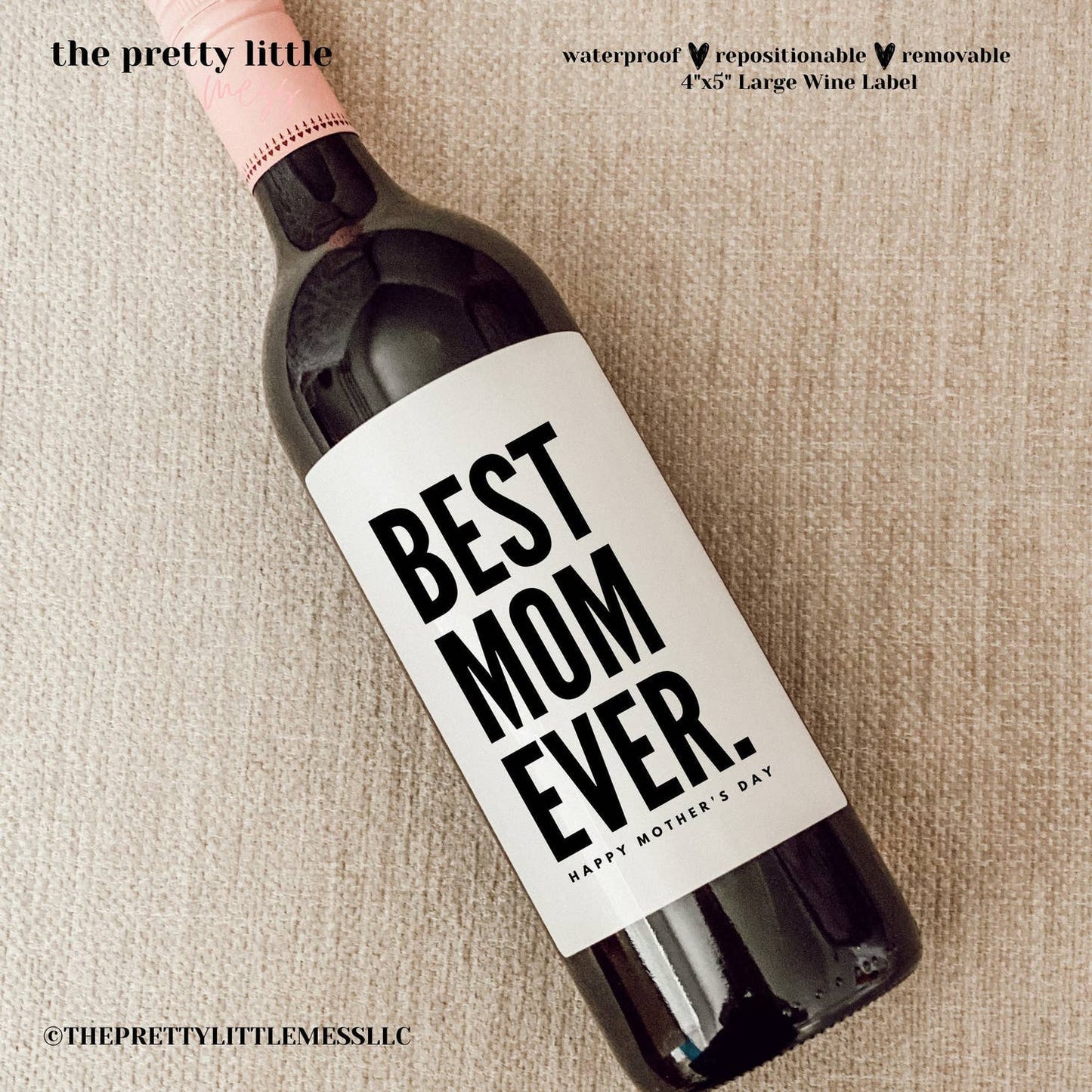 Mother's Day Wine Labels - Multiple Options