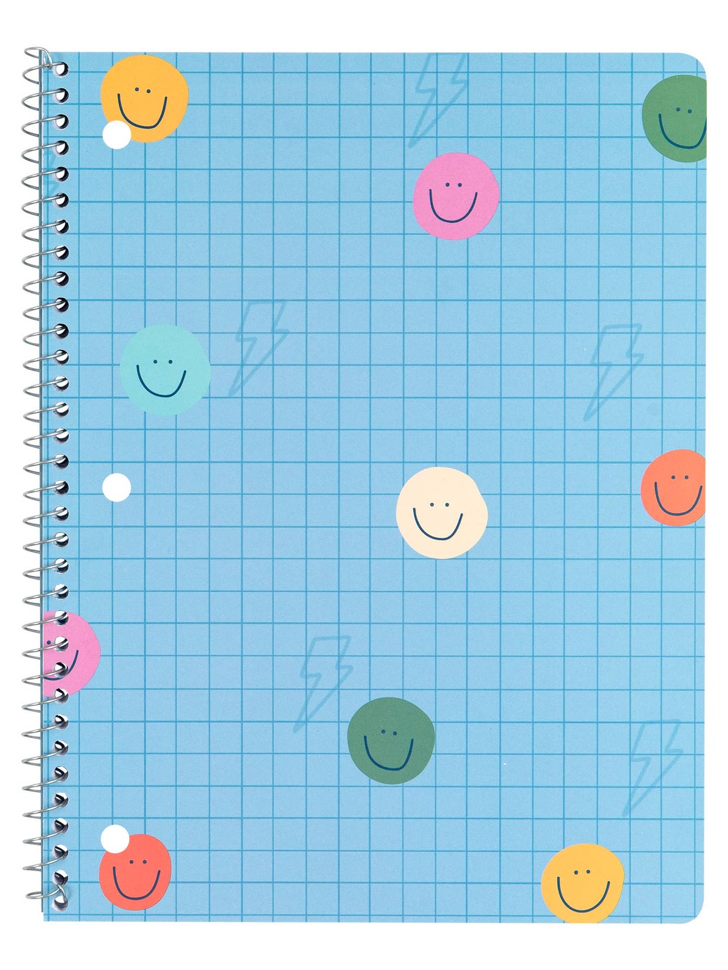 Smiley Grid Spiral Notebook - Favorite Little Things