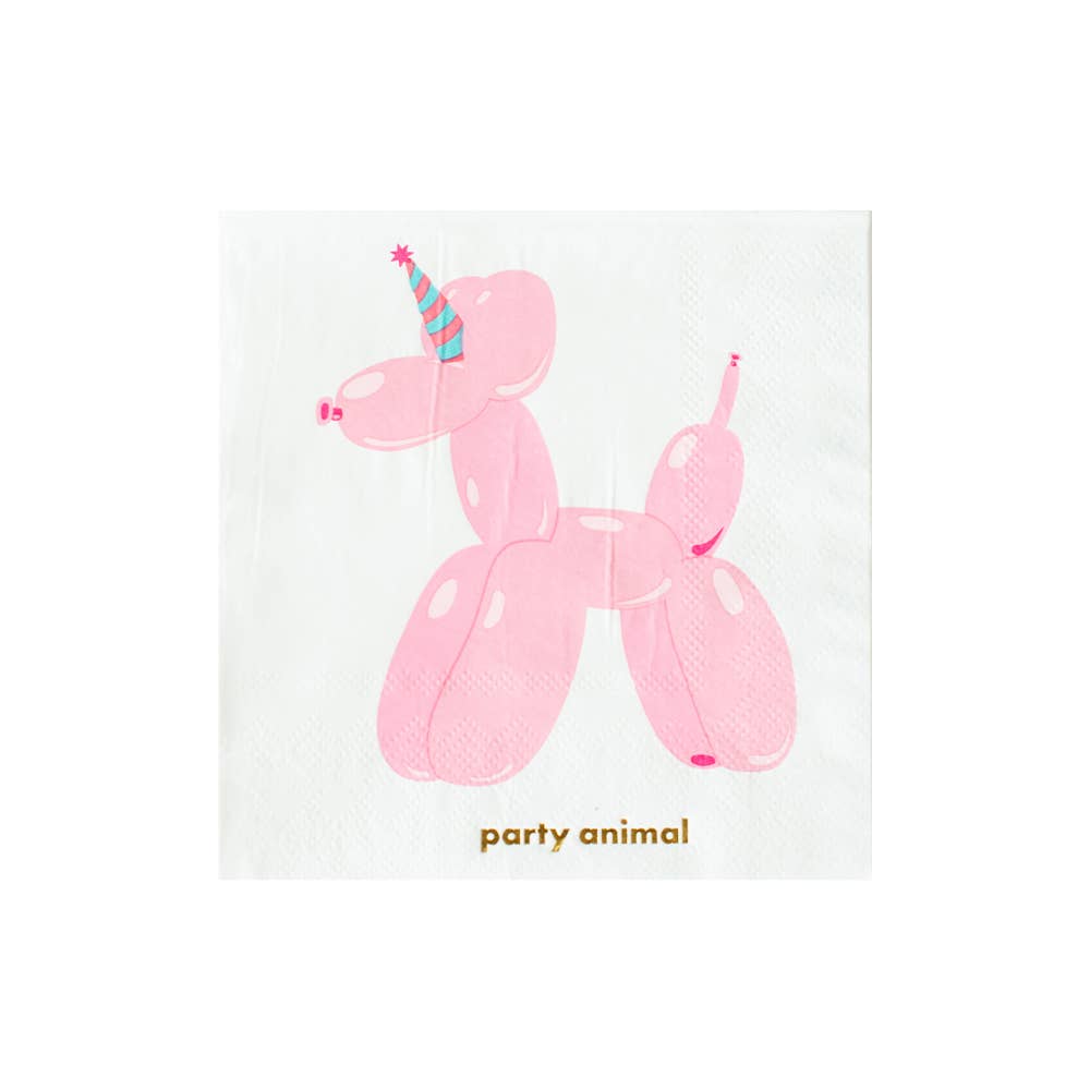Witty "Party Animal" Cocktail Napkins