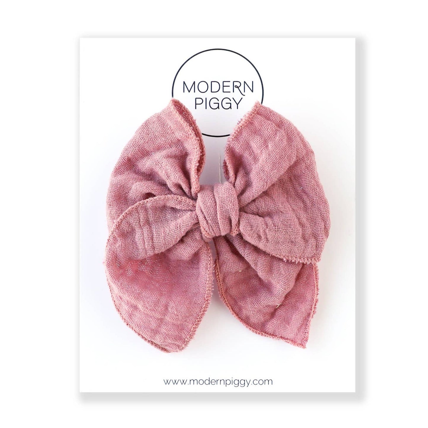 Mulberry Pink Hair Bow