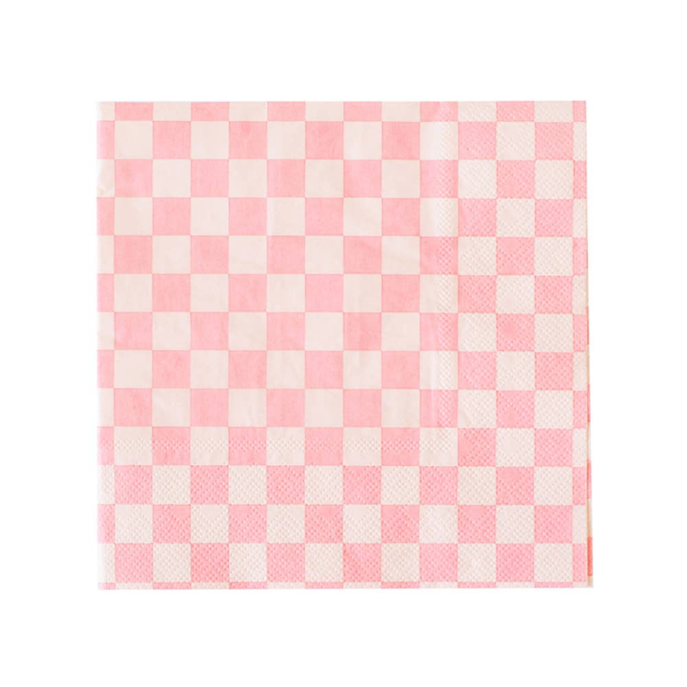 Check It! Tickle Me Pink Large Napkins - Favorite Little Things Co