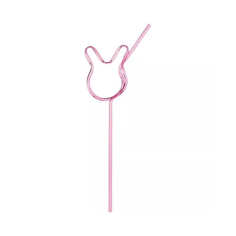 Pink Bunny Straw