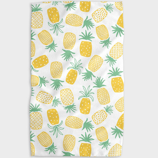 Geometry Pineapple Love Kitchen Tea Towel - Favorite Little Things Co