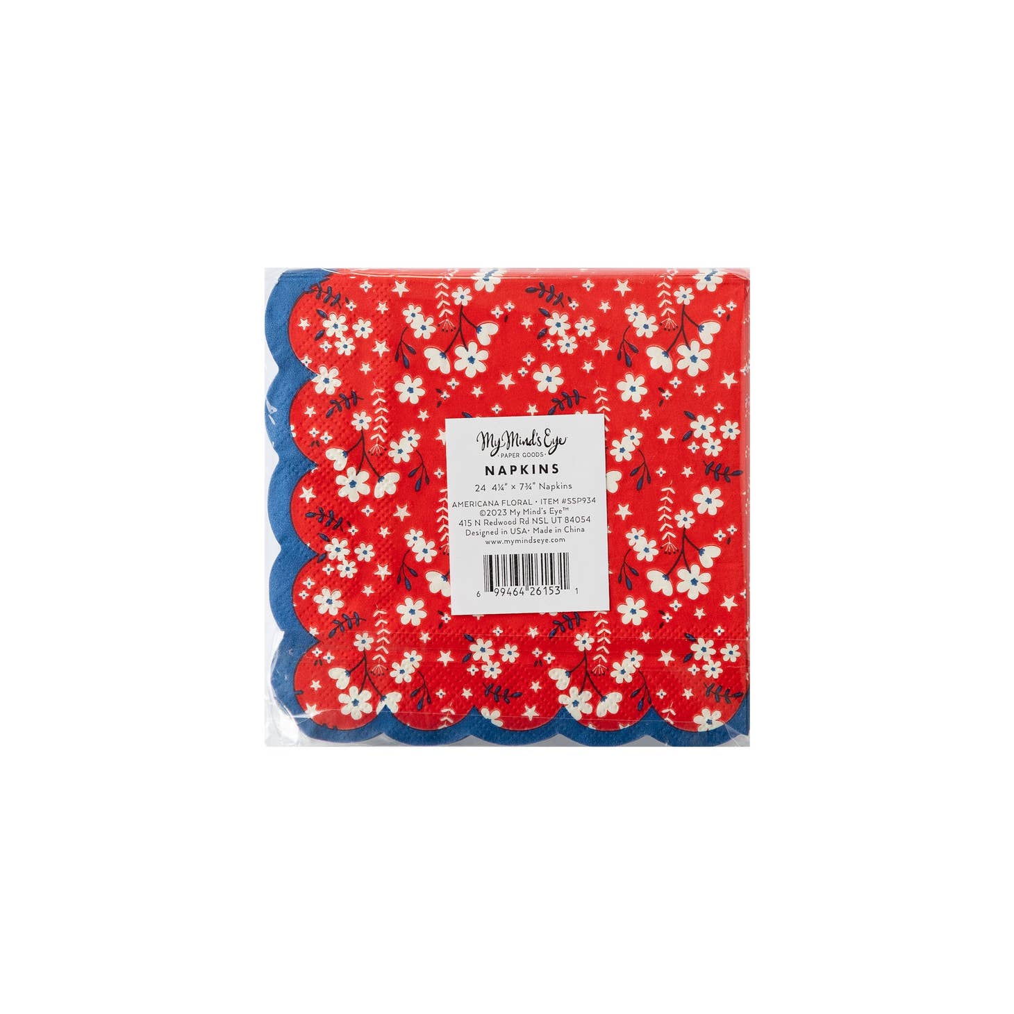 Americana Floral Cocktail Napkins - Favorite Little Things Co