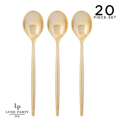 Chic Round Gold Spoons - Favorite Little Things Co