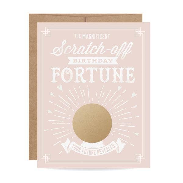 Scratch-Off Fortune Pink Birthday Card from Favorite Little Things