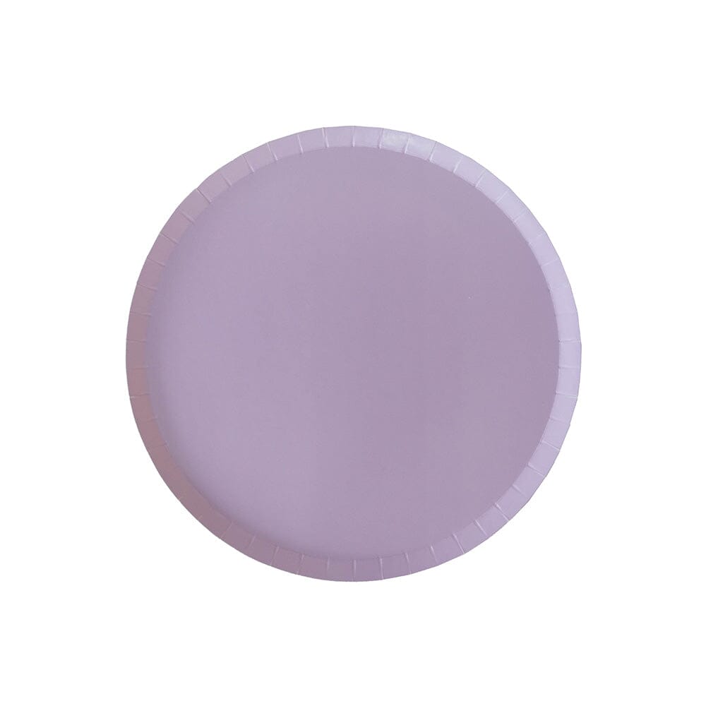 Disposable Paper Plates in a lovely lavender shade, available in 2 sizes - Favorite Little Things