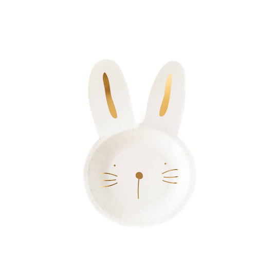 Bunny Paper Plates - 9" Tall