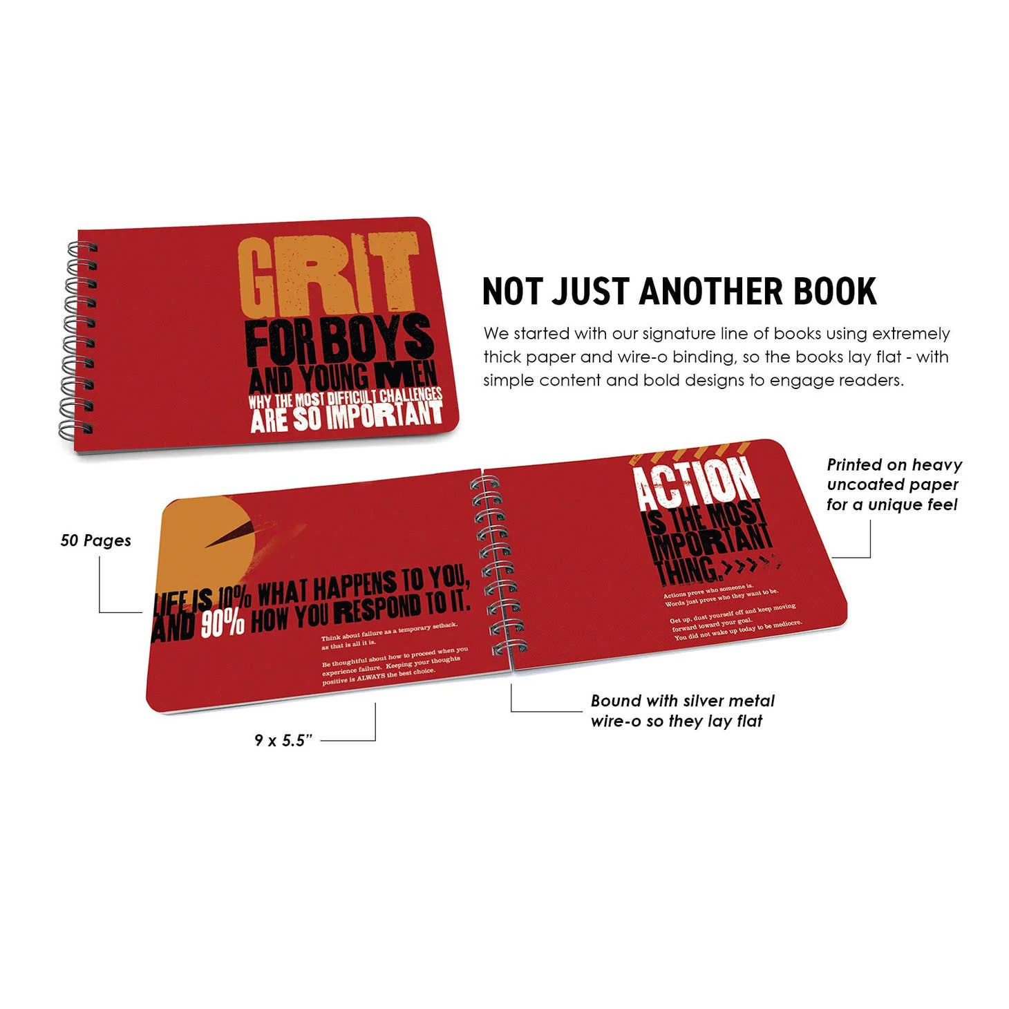 Grit For Boys & Young Men - A Book To Empower and Motivate - Favorite Little Things Co